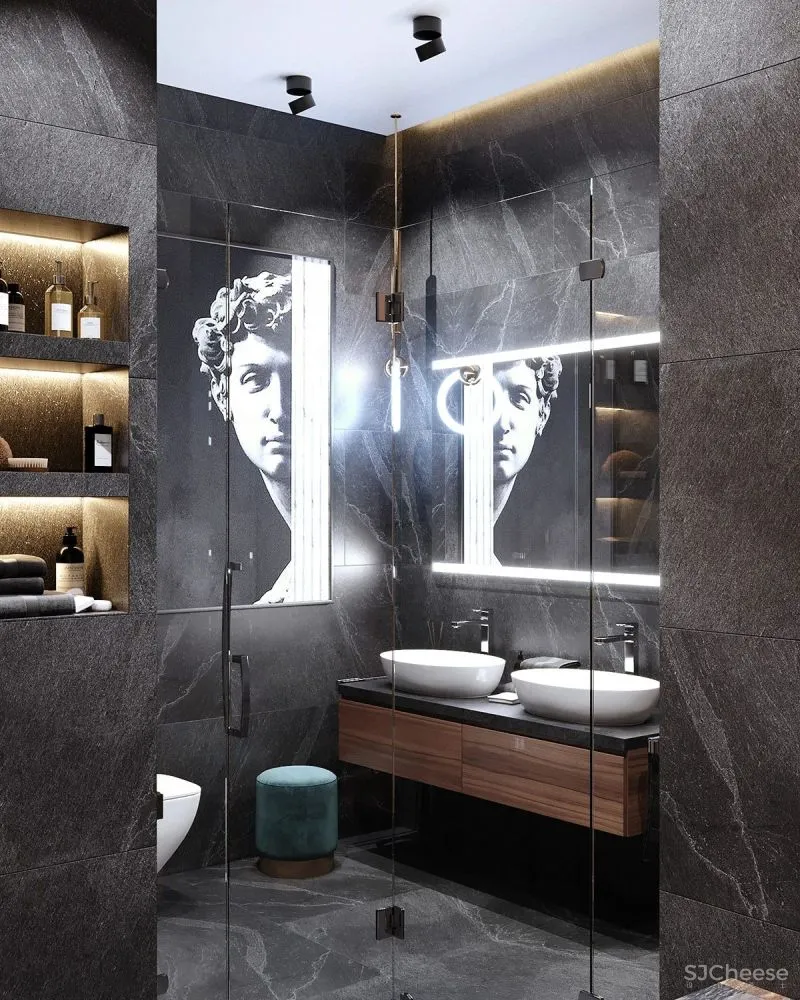 钴蓝色点燃空间气质