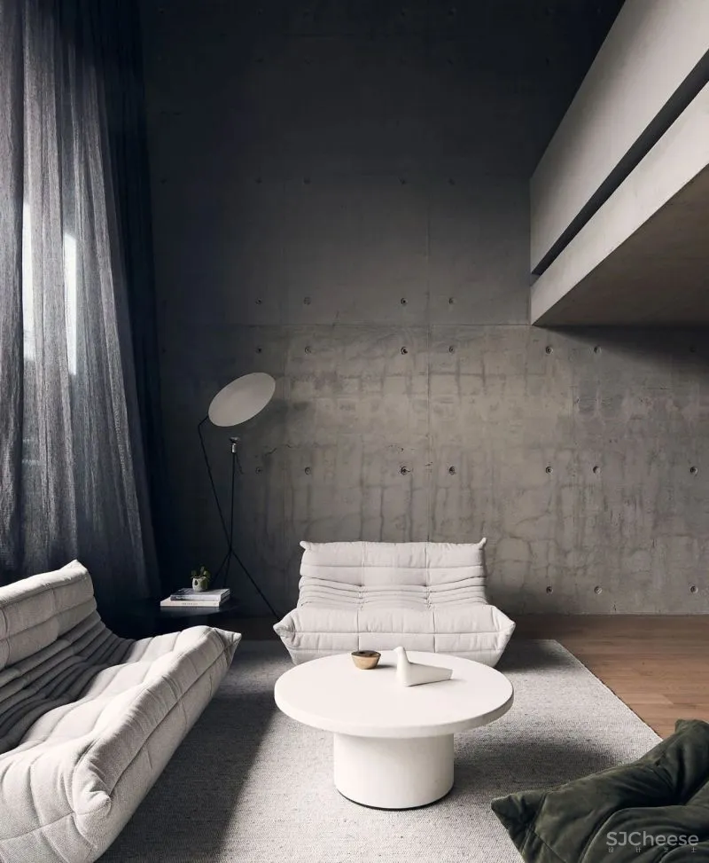 天然去雕饰的工业风 loft,混凝土也能如此高级!