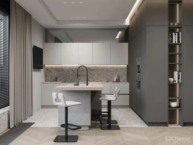 190㎡带露台的三居室，宁静简练！