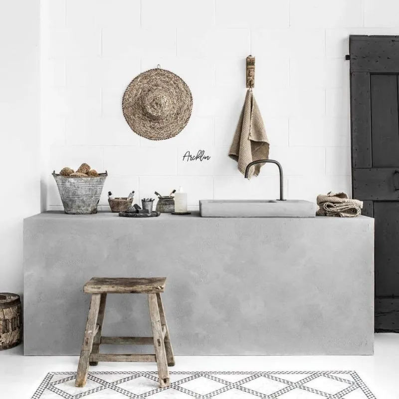 优雅自然风的浴室设计