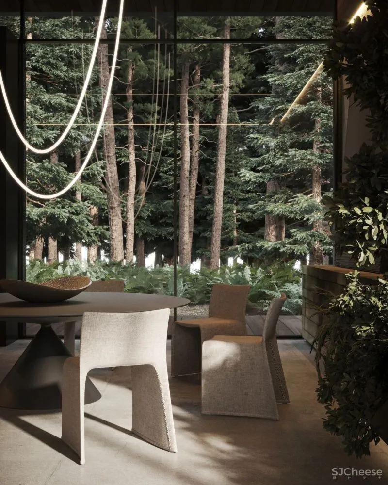 380㎡林间极简豪宅,越宁静越高级!