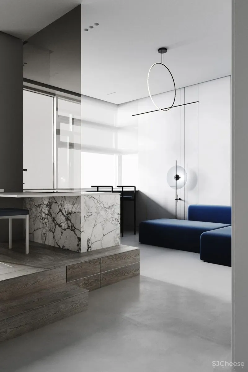 这3个蓝色调小家,敢于打破常规,自然不平常!