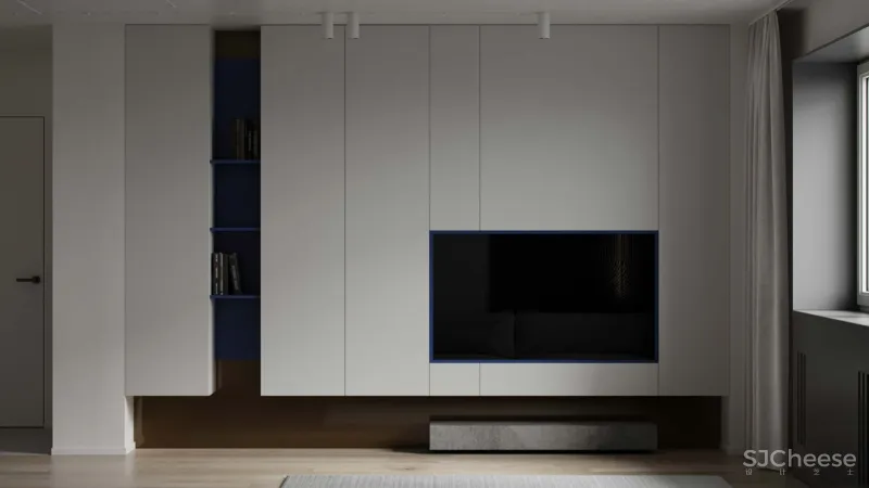 74㎡二居室,墙面这样做拼接,好看又个性!