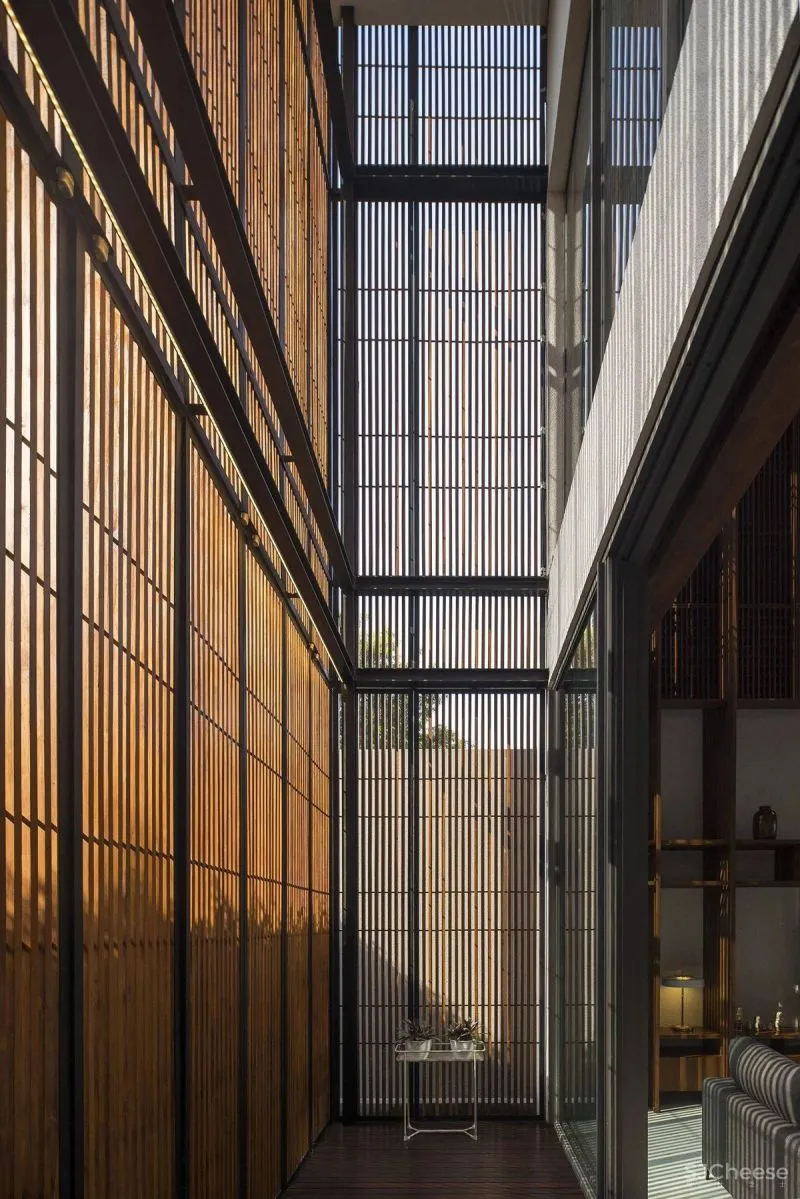 Serene Timber Screen House in Jakarta