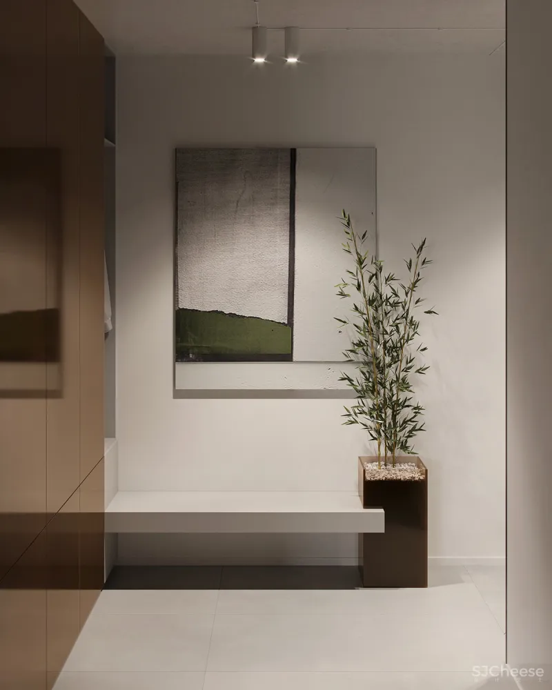 74㎡二居室,墙面这样做拼接,好看又个性!