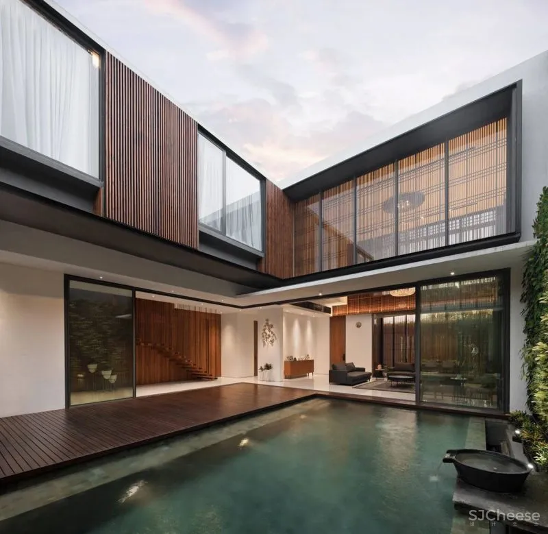 Serene Timber Screen House in Jakarta
