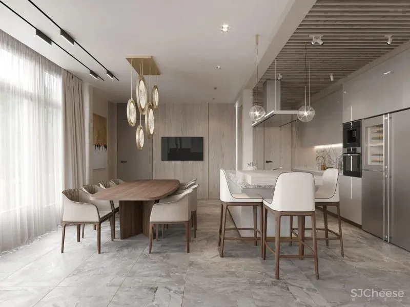 190㎡带露台的三居室，宁静简练！