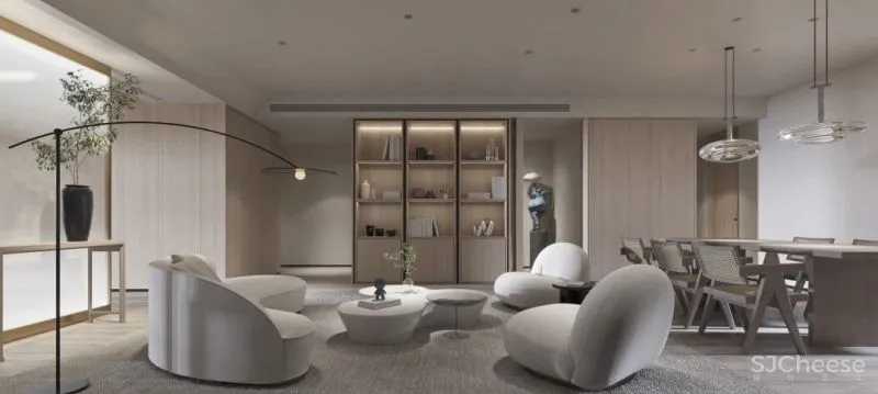 把茶室装进客厅，在这个家中，简洁是最高级的语言！