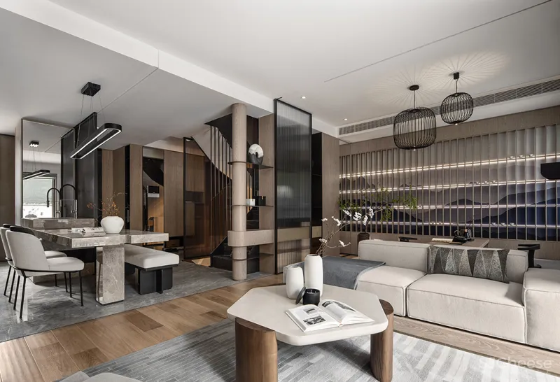 唐忠汉:207㎡简约设计,质朴、高级美!