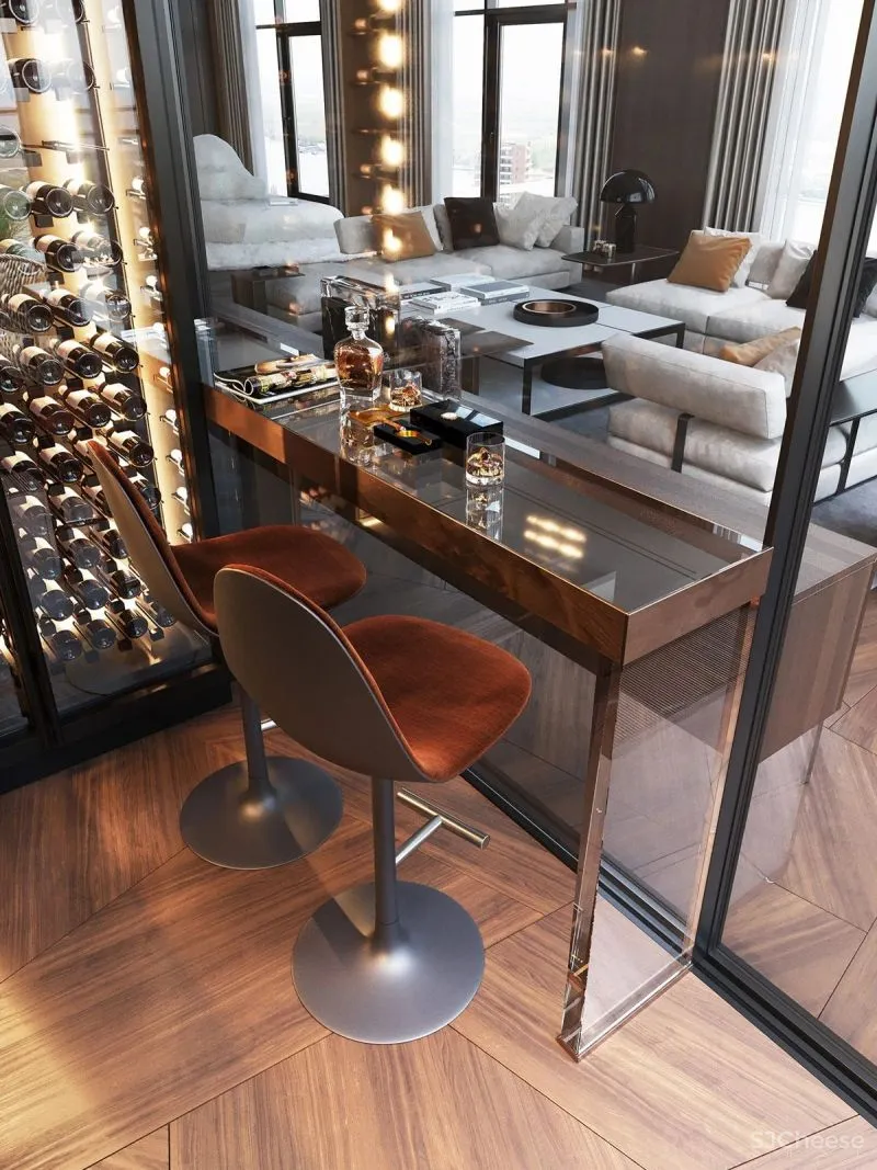 1105㎡顶层复式，奢华的气质 Ab Architects