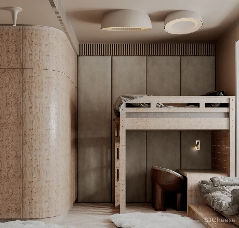 原木风也能打造出轻奢感,这个两居室连最小细节都让人惊艳