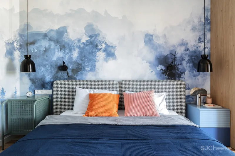 75㎡ 两房两厅，一体式橱柜这样用，收纳超多又显大