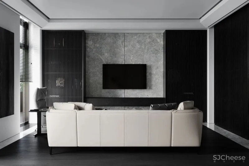 黑与白搭档的轻奢空间