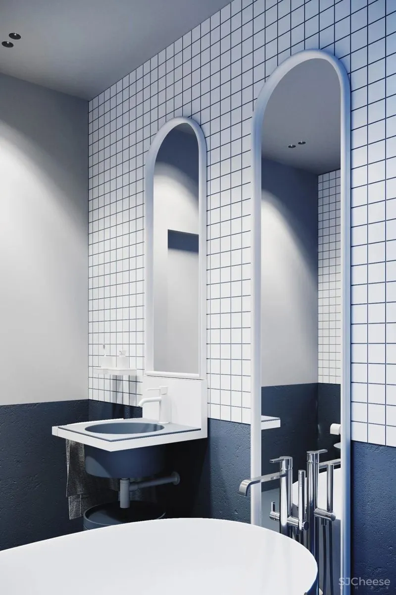 这3个蓝色调小家,敢于打破常规,自然不平常!