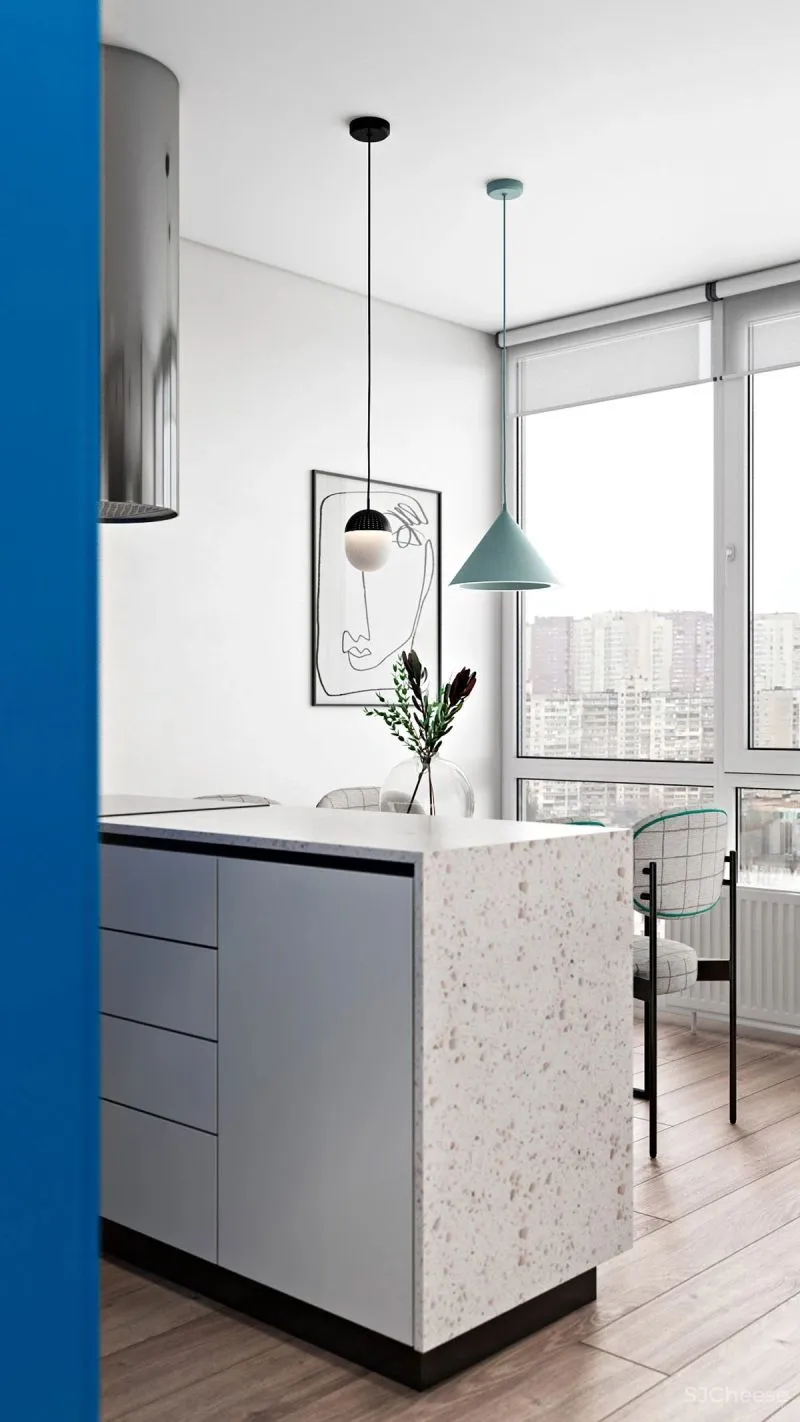 这3个蓝色调小家,敢于打破常规,自然不平常!