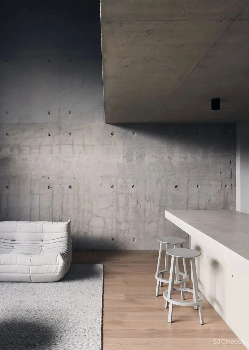 天然去雕饰的工业风 loft,混凝土也能如此高级!