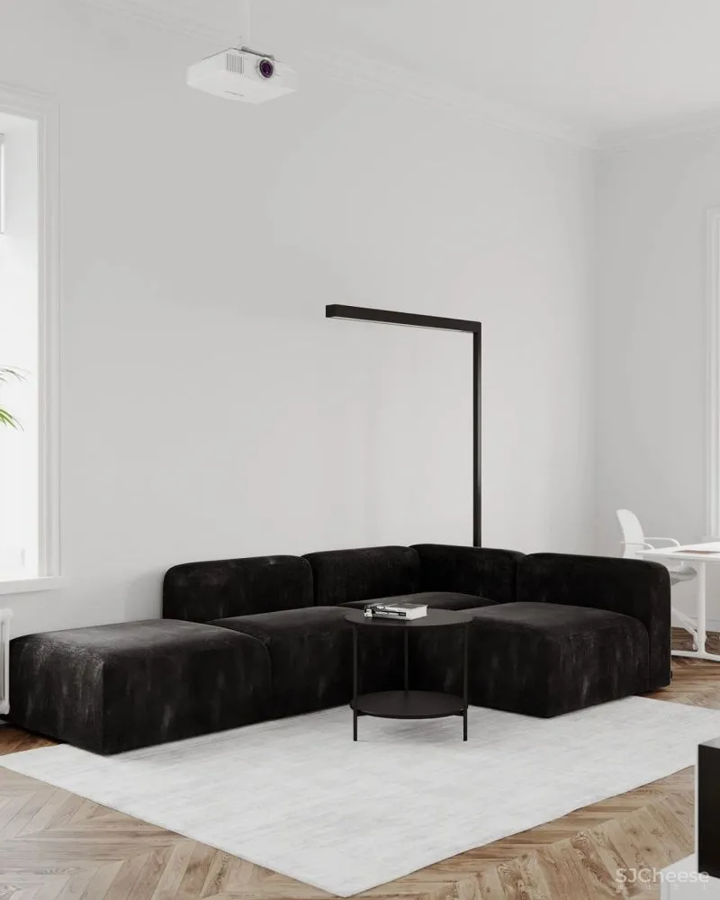 65㎡极简白的家，把卫生间放在“盒子”里，好看又显大！