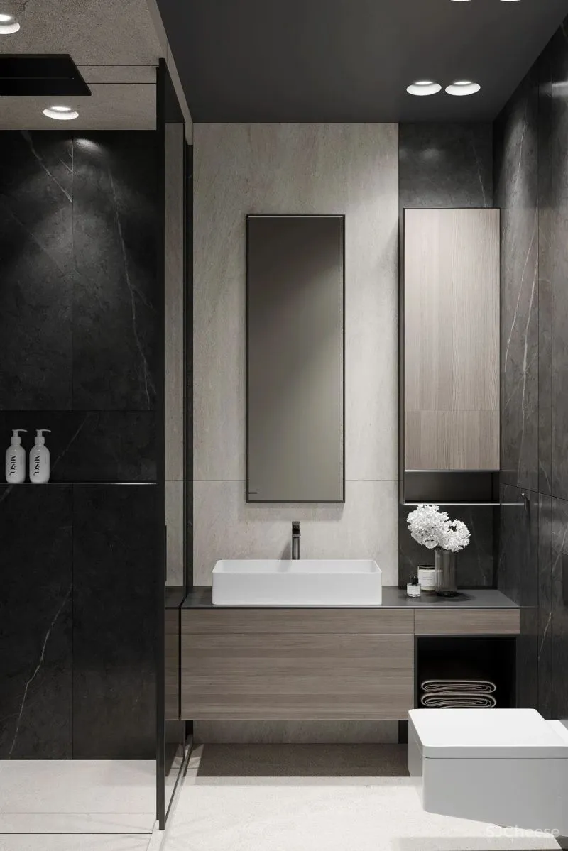 黑与白搭档的轻奢空间