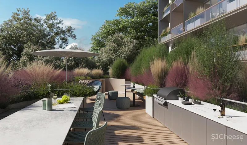 放弃顶层公寓,改做会所,这样布置整栋楼的格调都高了