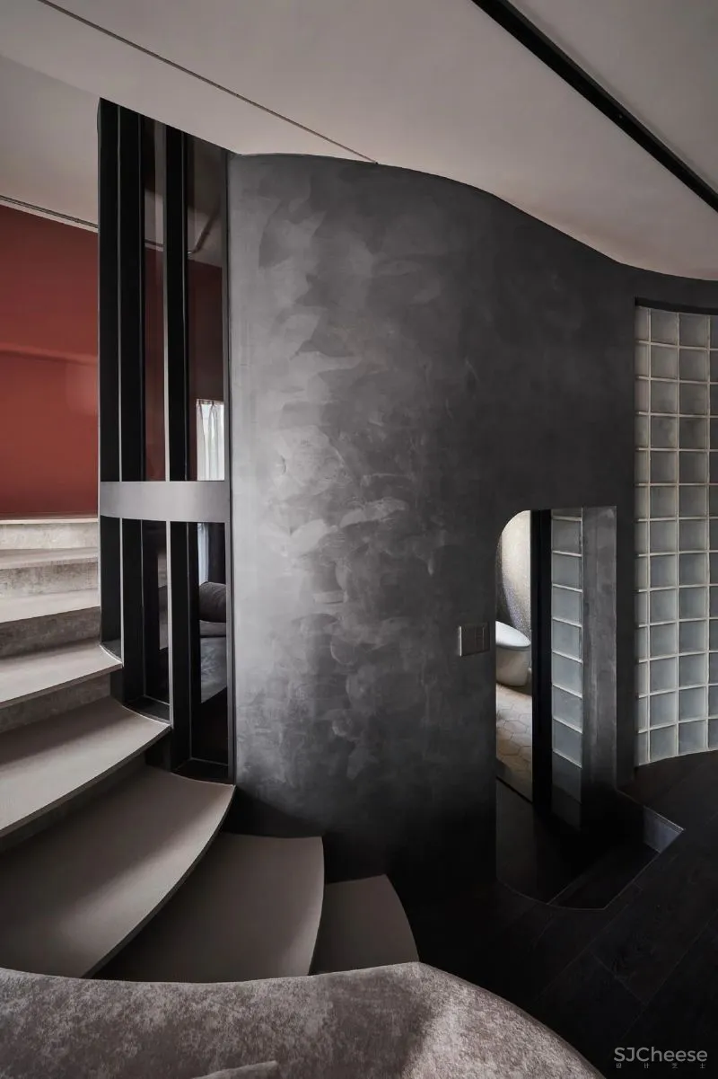 57㎡单人公寓,现代工业风错层空间