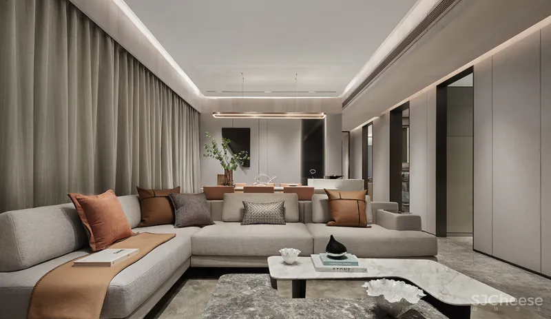 143㎡简约设计，质朴淡雅，高级范！