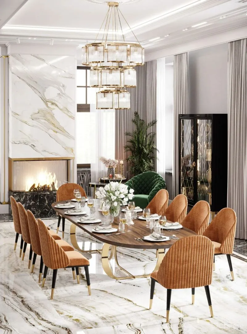 1100m²豪宅:看惯了极简,有点怀念这种“金碧辉煌”