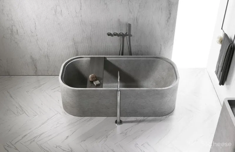 优雅自然风的浴室设计