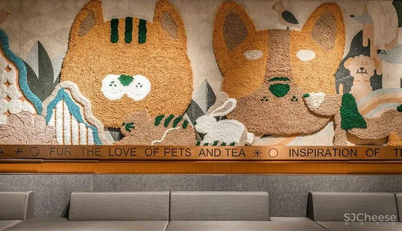 UND 深圳喜茶宠物友好主题店,萌宠社交,趣味十足