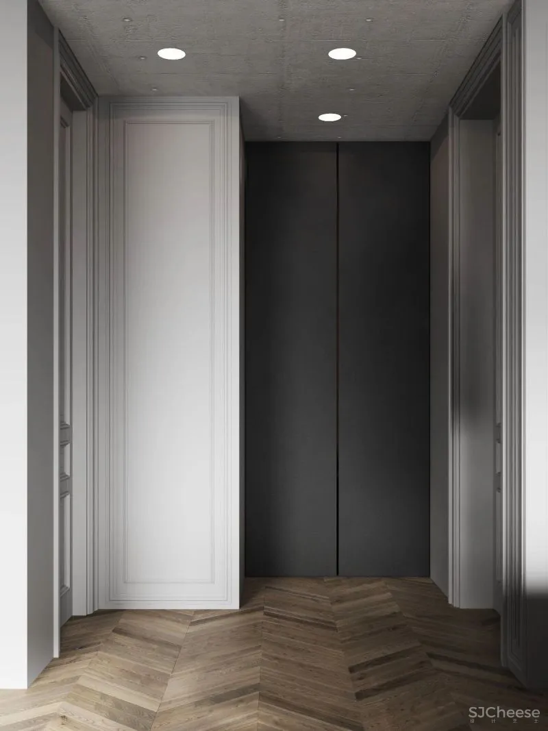 黑白缄默简约沉稳家居内饰