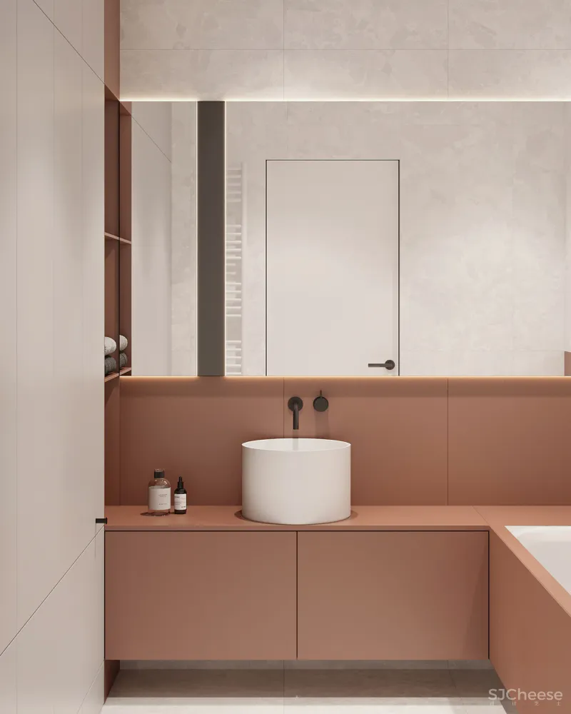 74㎡二居室,墙面这样做拼接,好看又个性!