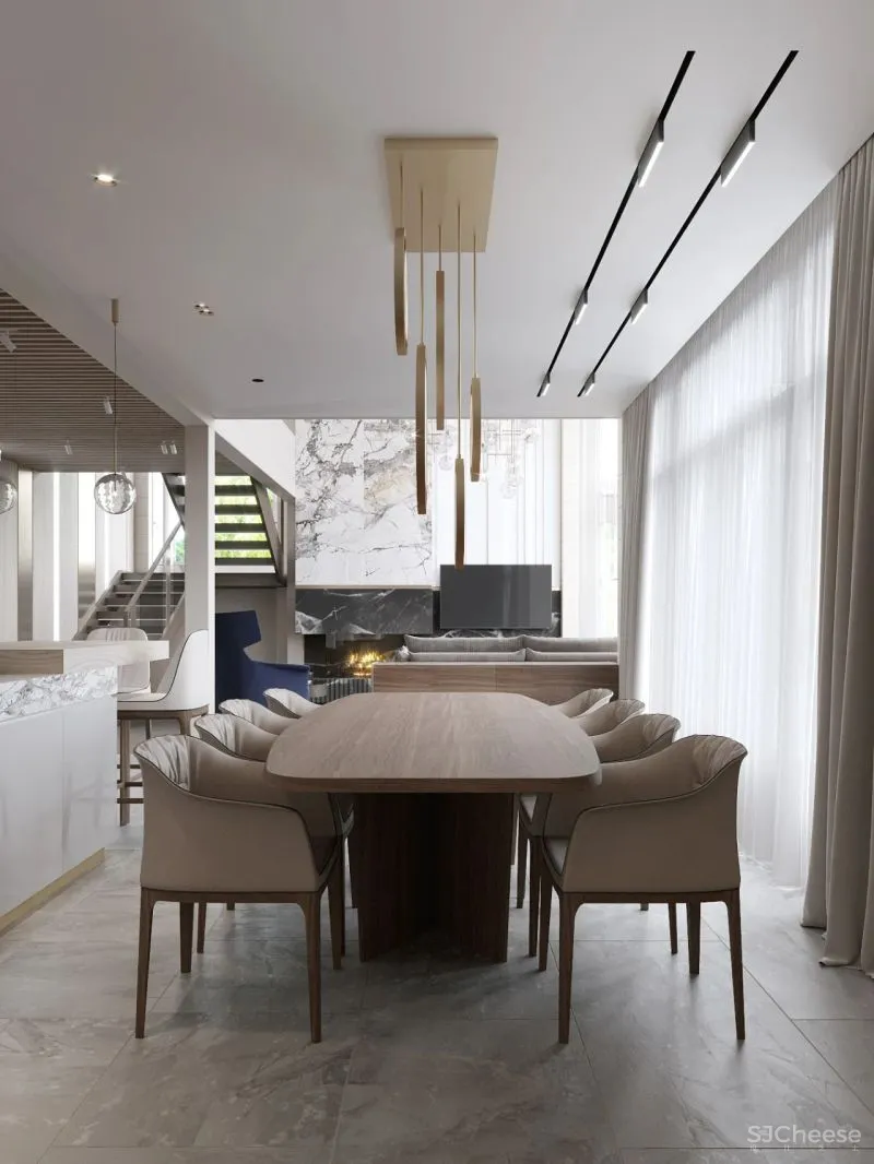 190㎡带露台的三居室，宁静简练！