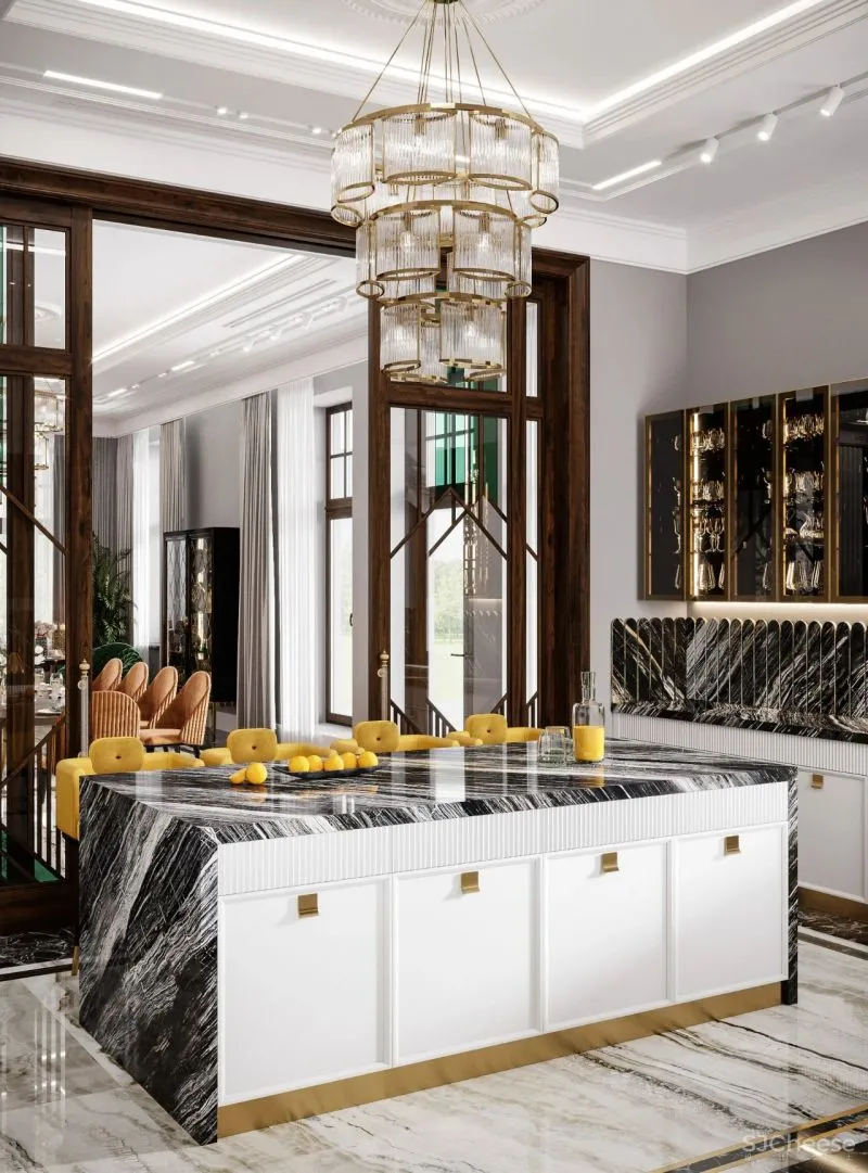 1100m²豪宅:看惯了极简,有点怀念这种“金碧辉煌”