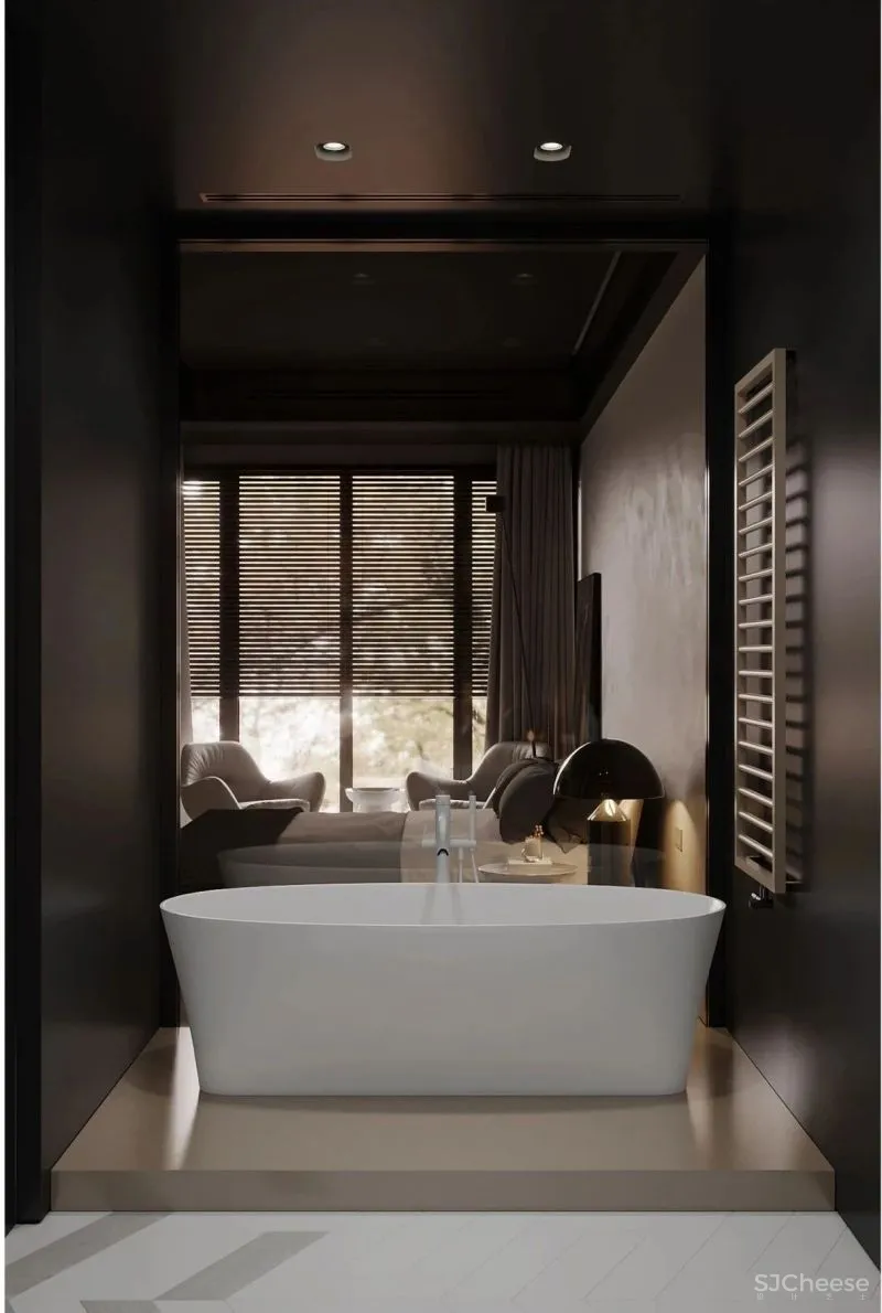 黑与白搭档的轻奢空间