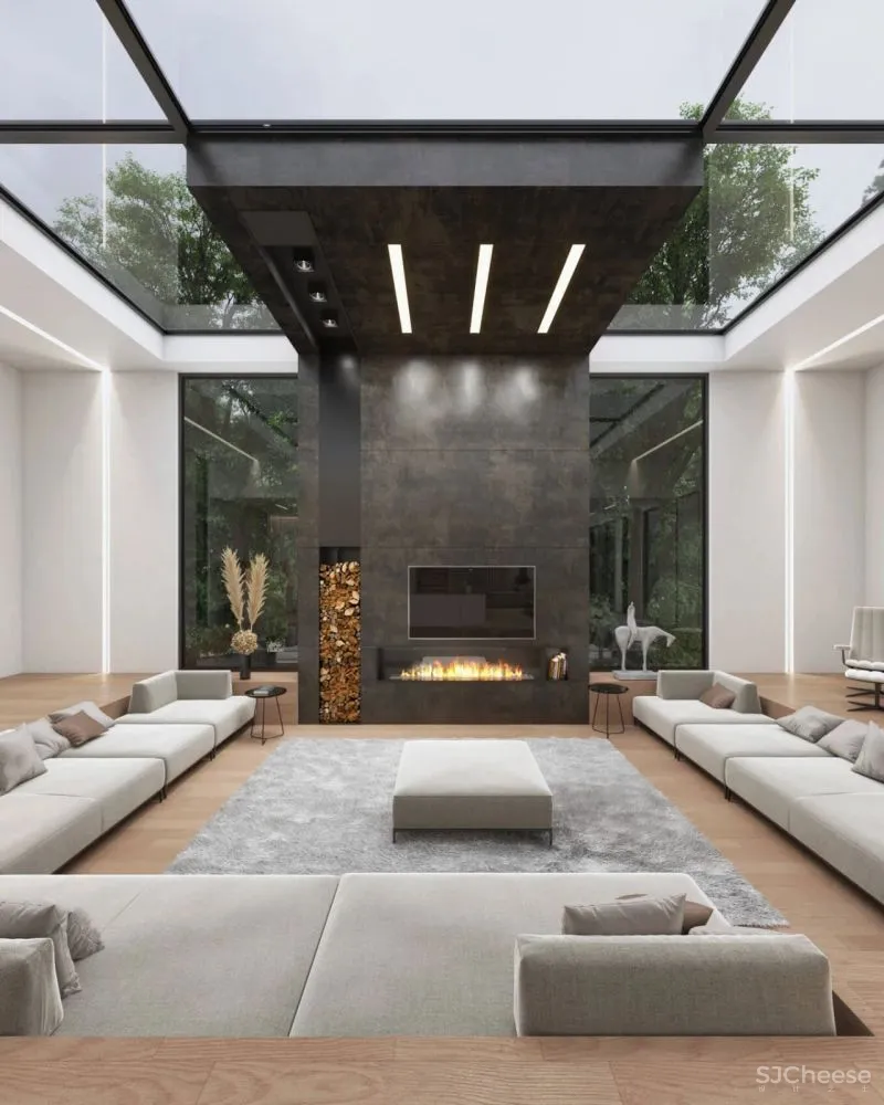 600㎡极简别墅,漂亮!