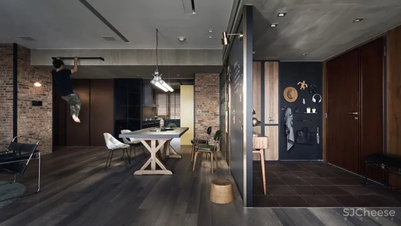 将工业风和雅痞风结合,一个单身男士把自己的家装的那么时髦,真的好吗?