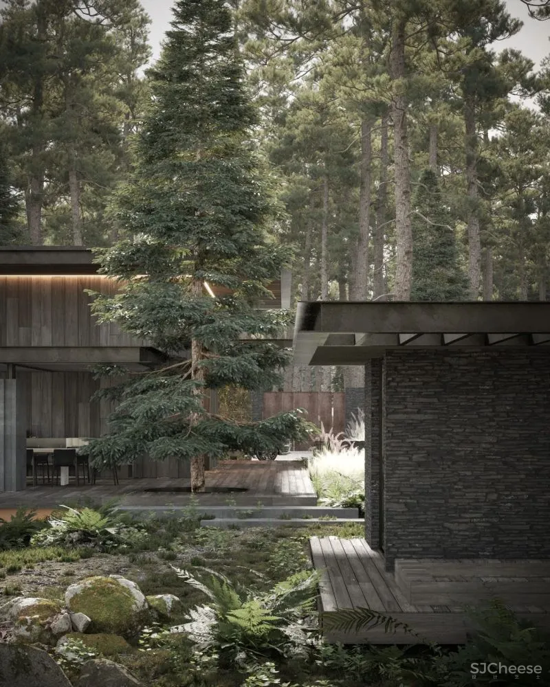 380㎡林间极简豪宅,越宁静越高级!