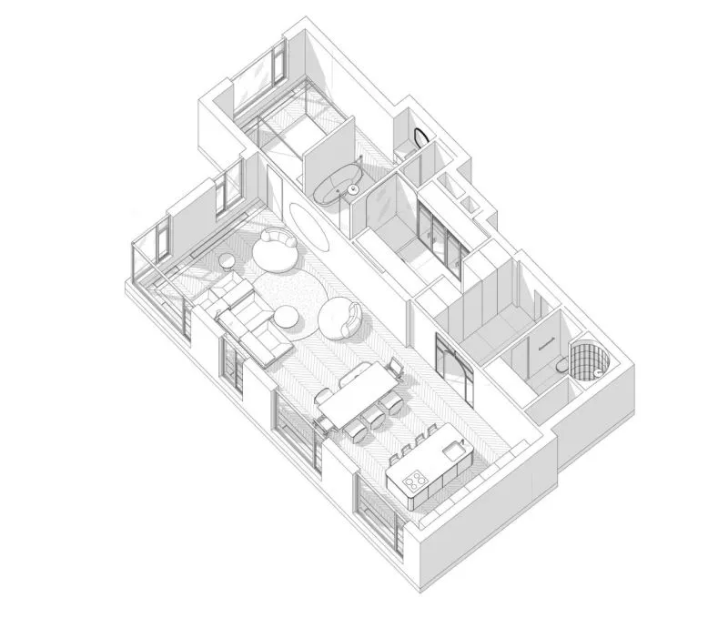 110㎡现代简奢风，就是这么撩人！