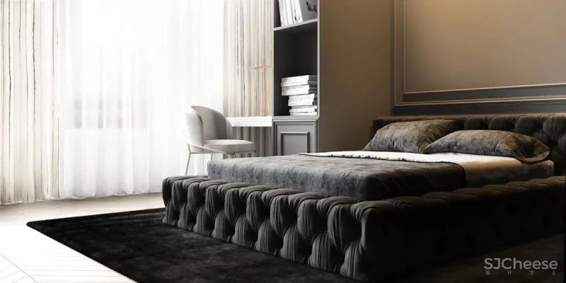 黑白缄默简约沉稳家居内饰