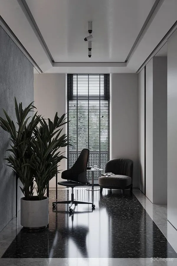 黑与白搭档的轻奢空间