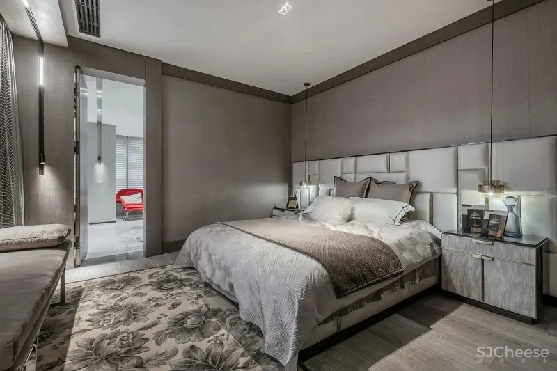 苏州400㎡暖灰大宅,通明洁净的生活享受!