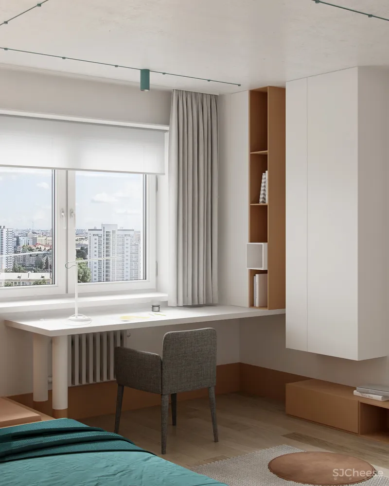 74㎡二居室,墙面这样做拼接,好看又个性!