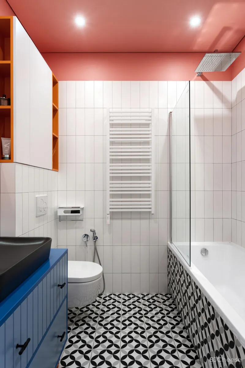 75㎡ 两房两厅，一体式橱柜这样用，收纳超多又显大