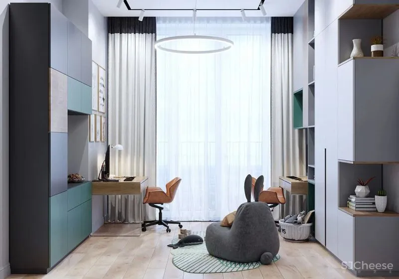 钴蓝色点燃空间气质