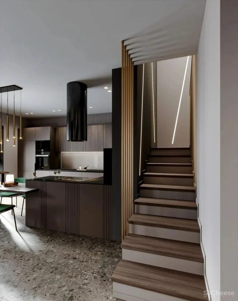 320㎡轻奢别墅,现代生活的质感美!