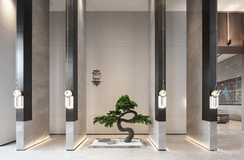 东方诗意与自然美学的交叠融合 奥园东麓晴川销售 中心香港方黄设计