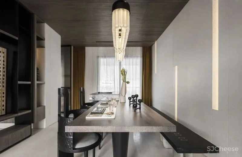 金属、石材、布艺，诠释最美墨色东方