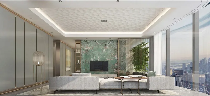 李玮珉力作 重庆千万级豪宅「万科.锦绣滨江」样板间效果图和实景照片