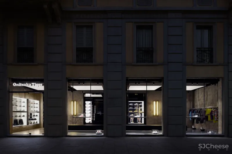 运动鞋品牌Onitsuka Tiger(鬼塚虎),米兰旗舰店设计