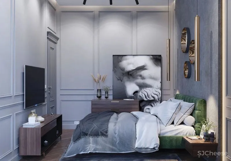 钴蓝色点燃空间气质