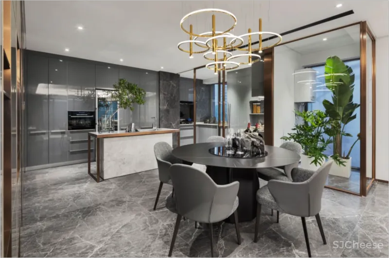 李玮珉力作 重庆千万级豪宅「万科.锦绣滨江」样板间效果图和实景照片